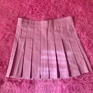 Pink tennis skirt